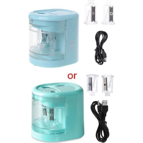 Electric Pencil Sharpener Innovative Automatic Smart Double Hole School Office Stationery Stationery Student Gift