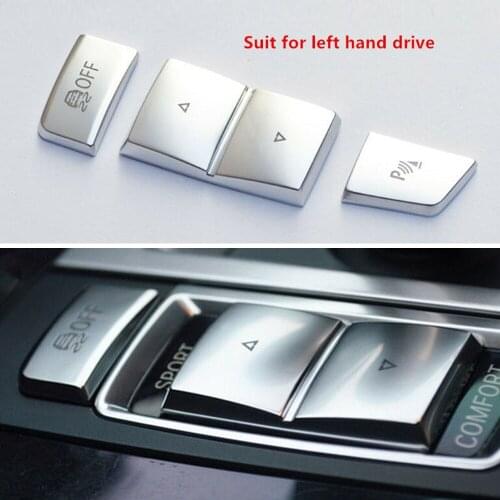 Chrome ABS Gear Shift Buttons Decorative Cover Trim For BMW 5 Series F10 F07 F18 2011-2017 Durable And Practical