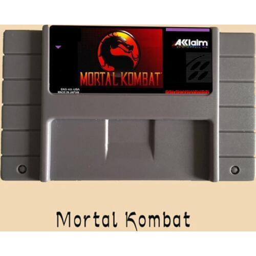 Mortal Kombat 46 Pin 16 Bit Grey Game Card For USA NTSC Game Player