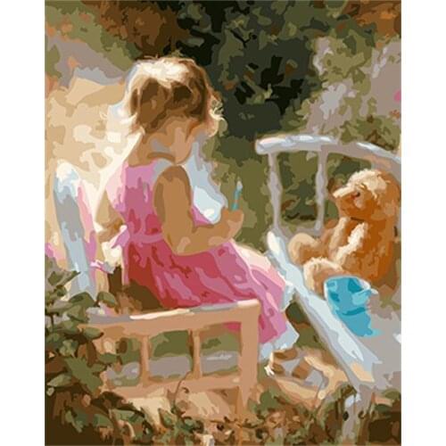 PAINTBOY Framed Pictures Figure Painting DIY Digital Oil Painting By Numbers Painting&Calligraphy Home Decor