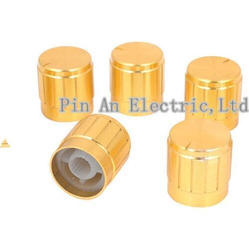 Aluminum alloy knob cap 15*17 potentiometer knob 15*17 rotary button aperture 6MM aluminum cap