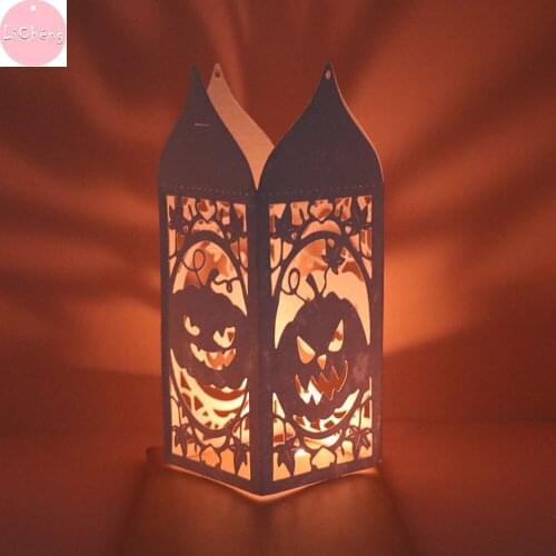 Halloween Box Metal Cutting Dies Scrapbooking Embossing Folders for Card Making Craft Stencil Clear Stamps and Slimline Dies