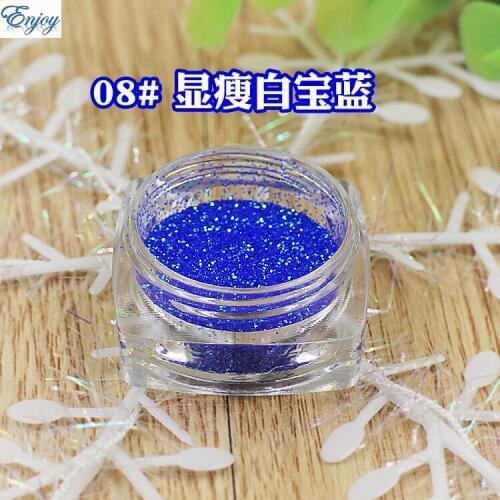 Colorful blue and green series fine glitter powder phosphor powder for DIY nail, 500g/bag,decorating material