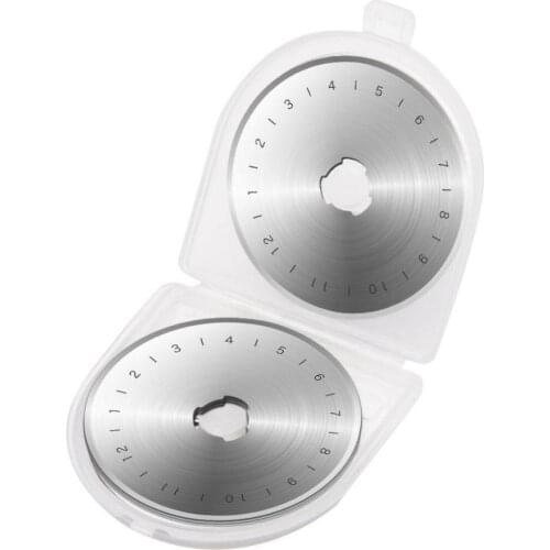 10pcs 45MM Rotary Cutter Blades Patchwork Circular Refill Sewing Fabric Leather Paper Roller Craft Steel Quilting Fits