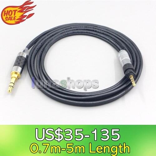 LN007120 2.5mm XLR Black 99% Pure PCOCC Earphone Cable For Shure SRH840 SRH940 SRH440 SRH750DJ Philips SHP9000 SHP8900