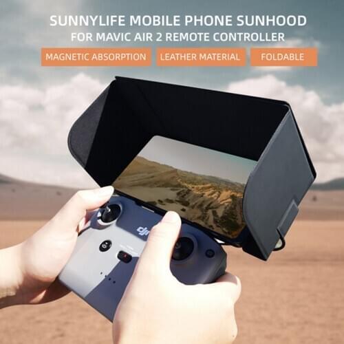 Smartphone Mobile Phone Sun Hood Magnetic Foldable Sunshade For DJI Mavic Air 2/Mavic Mini 2 Remote Control Drone Accessories