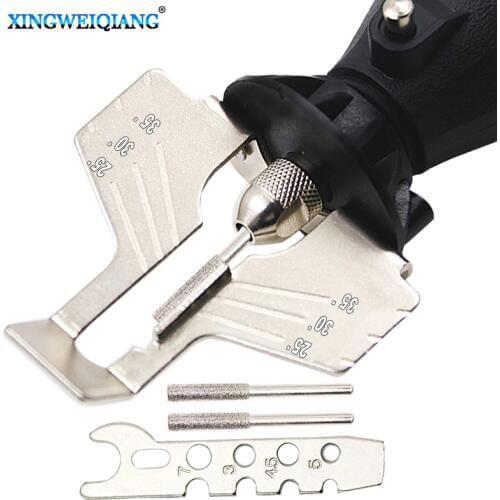 1 set Saw Sharpening Attachment Sharpener Guide Drill Adapter for Dreme drill Rotary accessories