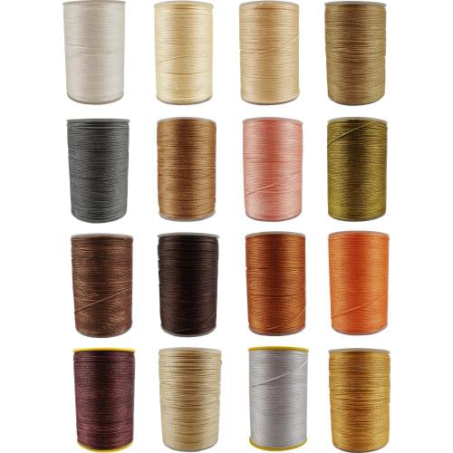 0.8MM Waxed Thread Round Shape Strings 50 Meters Per Spool For Leather Sewing Hand Artwork Jewelry High Quality Fast Delievry