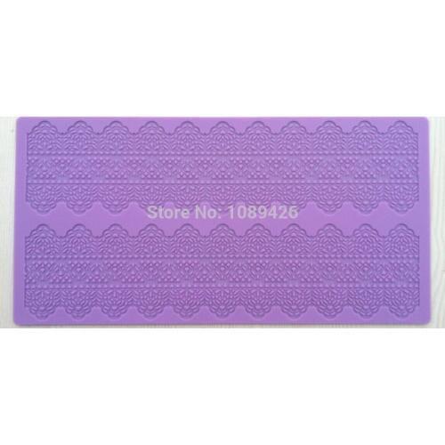 Wholesale 10 Pcs/lot CT-405 Silicone Cake Fondant Decorating Tools, Silicone Laces Molds, Silicone Cake Baking Mats