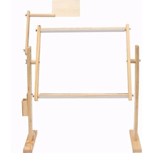 Promotion! Adjustment Solid Wooden Frames Tabletop Crossstitch Embroidery Floor Stand For Needlework Sewing Handmade Tools Cross