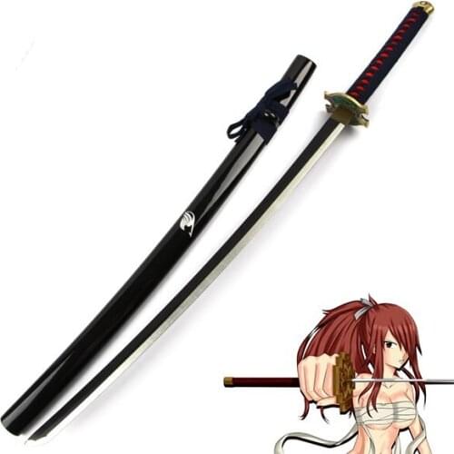 Fairy tail Erza Scarlet Anime Cosplay Wooden Sword Knife Blade Weapon Cosplay Props