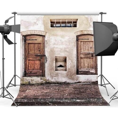 Mehofoto Vintage Door Backdrop for Photographers Old Master Printing Background for Photo Studio Y-704