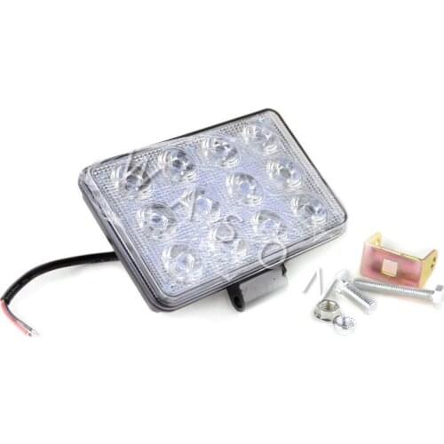 High Quality Excavator Spare Parts Square 12pcs thin Led Light Work Lamp