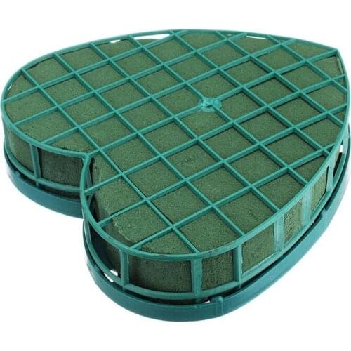 1Pc Foam Sucker Useful Fine Durable Good Heart Shape Sucker Floral Foam Sucker Wedding Car Sucker