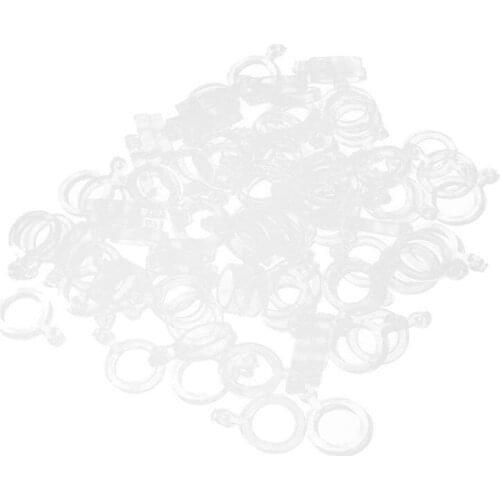 100Pcs/10Set 7Mm Carp Fishing Hair Rigs Bait Bands For Pellet Bander Worm