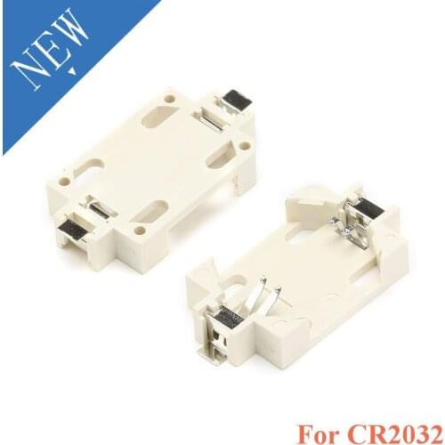20pcs White Housing CR2032 SMD Cell Button Battery Holder Socket Case