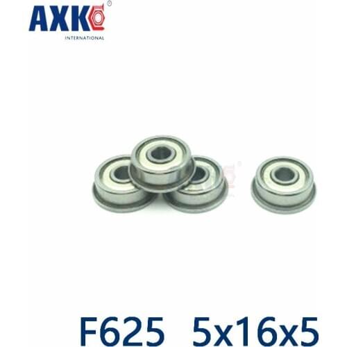 2019 Promotion Axk 10pcs F625 F625zz F625z F625-2z 5x16x5 Mochu Flange Bearing Miniature Deep Groove Ball Shielded Bearings