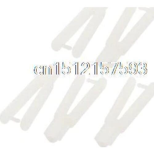 5pcs RC Airplane Linkage DIY Spare Parts 2mm x 20mm Nylon Clevis White