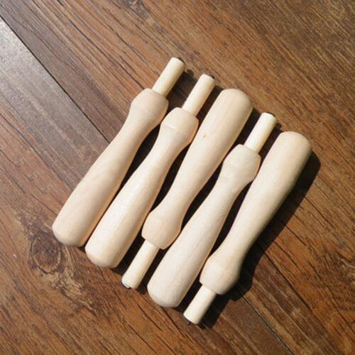 5Pcs Felting Accessories Portable Diy Package Craft Supplies Handmade Wooden Handle Durable Felting Needles Wool Pocked Tools