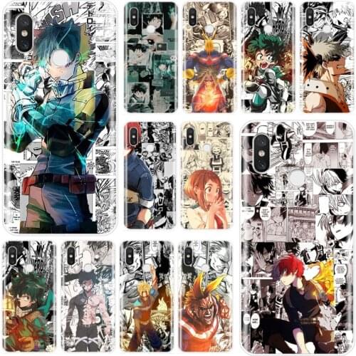 Japan Anime My Hero Academia Cover Soft Silicone TPU Phone Case For xiaomi 4 4S 5 5S PLUS 5C 6 6X 8 8SE 8lite 9 9SE MAX 2 3