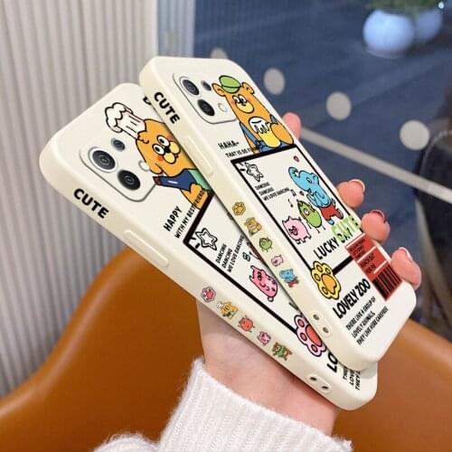 Naughty Beer Bear Phone Case For Xiaomi Mi 11 10T 10 lite 9T Note 10 Redmi Note 10 9 9T 8 8Pro 7 7Pro 9 9A K40 K30 Cover