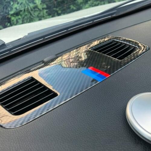 For BMW 2005-2012 3 Series Dedicated E90 Interior Carbon Fiber Refitted 318I320I325I Instrument Large Air Outlet Panel
