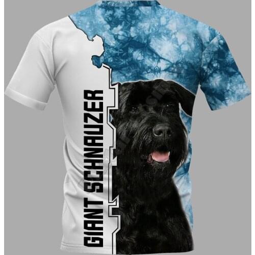 Giant Schnauzer 3D Printed t-shirt Harajuku Streetwear T shirts Funny Animal Men For Women Short Sleeve Drop Shipping 06