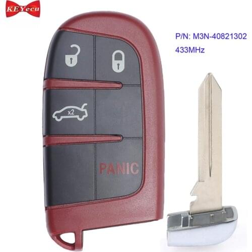 KEYECU for Dodge Dart Charger Challenger Remote Key Fob M3N-40821302 433MHz