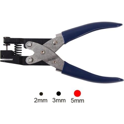 2mm/3mm/4mm/5mm Circle Hole Punch Paper Manual Heavy Duty Hand-Held Round Single Puncher for ID Cards PVC Badge Photos