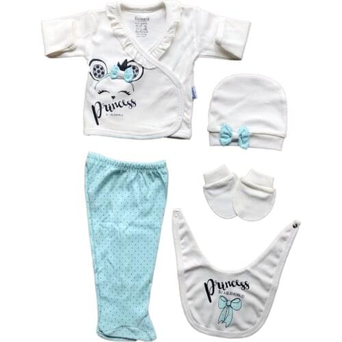 Bow The Zibin Set 5 piece Girl baby bow model Miniworld New born