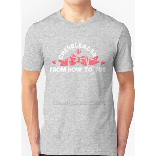 Cheerleading Saying Funny Printed Men T Shirt Summer Style Hip Hop Casual T Shirt Cheerleader Cheering Bow Ribbon Cheer