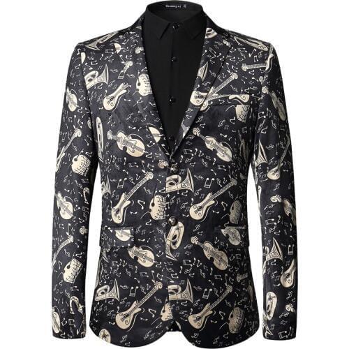 Black Blazer Men 2019 New Arrival Autumn Jacket Slim Fit Rock Stage Suit Blazer For Men Clothing Brand Casual Prom Heren Colbert