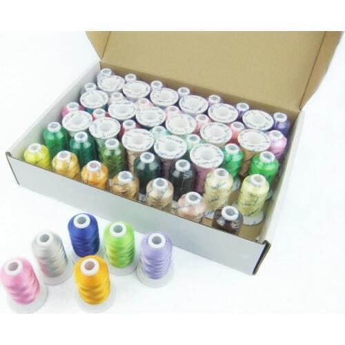 Viscose Rayon Machine Embroidery Thread 40wt Ideal for Most Embroidery Machine, 500m *58 Super Sheen