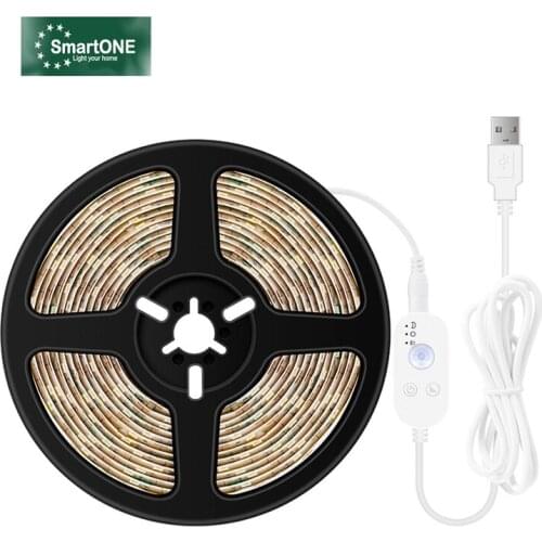 New PIR Motion Sensor Light String,IP65 Waterproof USB Under Cabinet Lights String with Dimming Switch for TV Backlight Kitchen