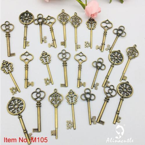 Charms Pendant Mixed Ventage Keys Metal Zinc Alloy Charms for Diy Jewelry Necklace Bracelet Making Handmade Craft