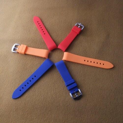 Rubber Watchband 18mm 20mm 21mm 22mm 24mm Replacement Bracelet Men Black White Green Blue Red Sport Silicone Watch Strap Bands