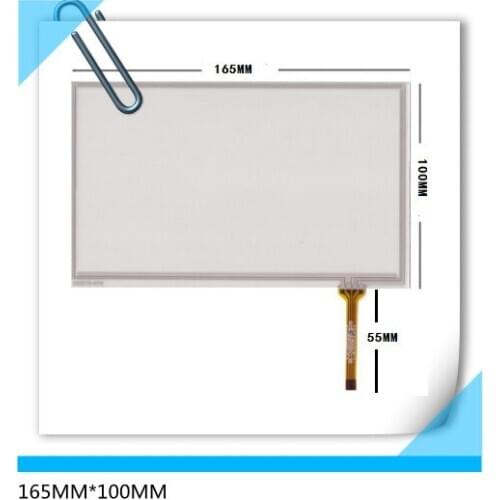 165*100 New handwritten 7 inch car DVD navigation GPS touch screen panel 165MM*100MM Free shipping