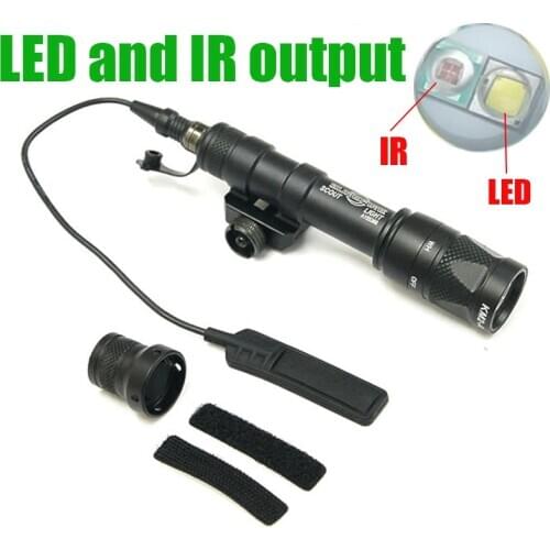 Tactical SF M600V Infrared Weapon Light M600 LED White Light with IR Output Hunting Rifle M600V Scout Light