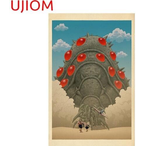 UJIOM Miyazaki Animation Poster Childrens Bedroom Decor Wall Stickers Moisture Proof Living Room Decor Wallpaper Wall Decal