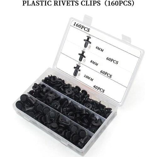 Universal Mixed Car Bumper Fender Screw Plastic Fastener Clip With Box Set For All Auto Rivet Car Setscrew Fasteng Kit