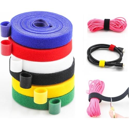 USB Cable Organizer Cable Winder Ties Mouse Wire Earphone Holder Cord Free Cut Wire Management Phone Hoop Tape Protector