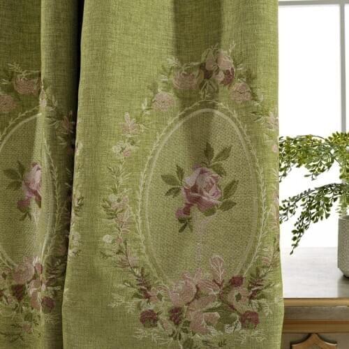Blackout Curtain for Bedroom Mirror Floral Embroidered Delicate Heavy Thick Fabric Wedding Treatment Drapes Tende wp295C