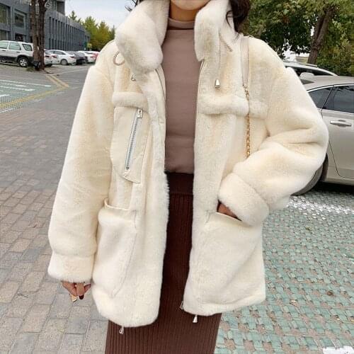 Bella Philosophy Faux Fur Coat Autumn Winter Women Casual Warm Loose Lady Oversized Fur Coat female 0utwear