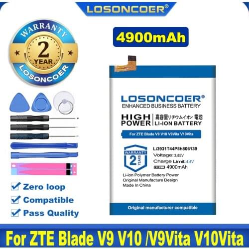 100% Original LOSONCOER 4700mAh Li3931T44P8h806139 Battery For ZTE Blade V9 V10 /V9Vita V10Vita /A7 Vita /A4 / A5 2020
