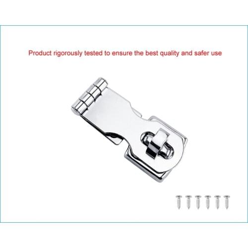 2X Marine Grade Stainless Steel 304 Cabinet Door Swivel Eye Locking Safety Hasp latch Clasp for Boat Yacht Hardware Accessories