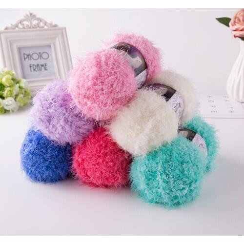 4 Pcs/Pack Soft Fur Mink Yarns 100g/Pcs 20 Colors Knitting Yarn Crochet Sweater Gloves Scarf Hat Autumn Winter DIY Craft