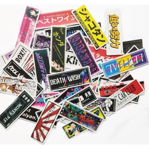 50 Pieces Cartoon Graffiti Kawaii Design Japanese Stickers Scrapbook Notebook Diary Luggage Stationery Decoration Sticker