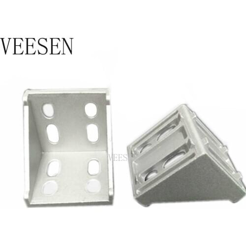 6060 8080 Aluminum Angle Brackets Corner Joint Connector for T Slot Aluminum Profile 6060 or 8080 Series