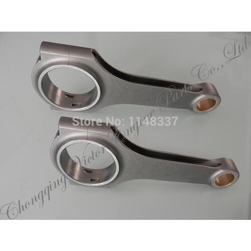 6G72 4G15 4G18 H-beam forged 4340 connecting rod with bolts for Mitsubishi with high quality