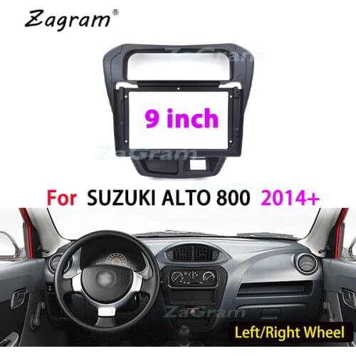 9 Inch 2 Din Car Video Fascia for SUZUKI ALTO 800 2014+ Panel CD DVD Player Audio Frame Dashboard Mount Kit